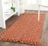 safavieh clearance natural fibers nf445a rust rug