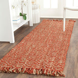 safavieh clearance natural fibers nf445a rust rug