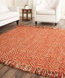 safavieh clearance natural fibers nf445a rust rug