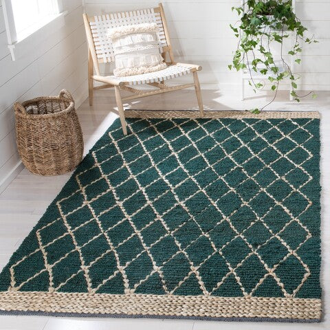 safavieh clearance natural fiber nf951y dark green rug