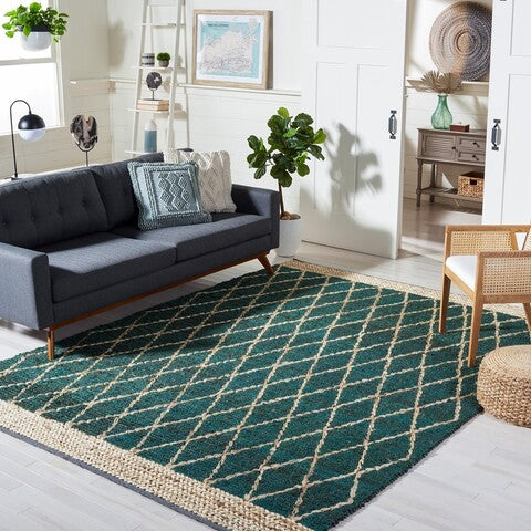 safavieh clearance natural fiber nf951y dark green rug