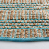 safavieh clearance natural fiber nfb651k teal rug