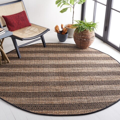 safavieh clearance natural fiber nfb653z black rug