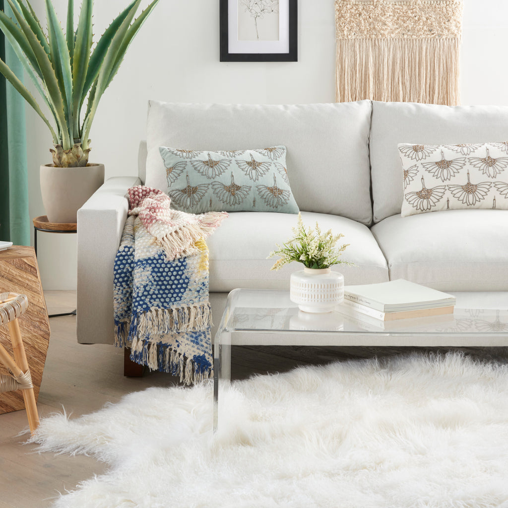 nourison sofia az534 celadon pillow