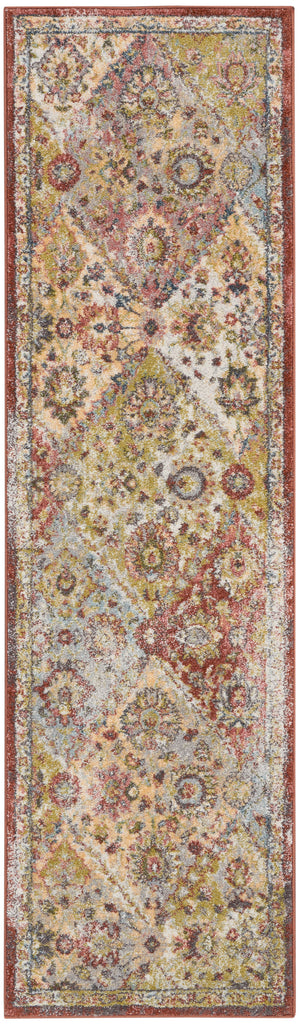 nourison soraya sor01 terracotta multicolor rug