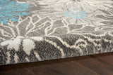 nourison passion psn17 charcoal blue rug