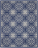 nourison jubilant jub06 navy ivory rug