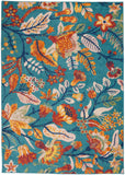 nourison allur alr09 turquoise multicolor rug