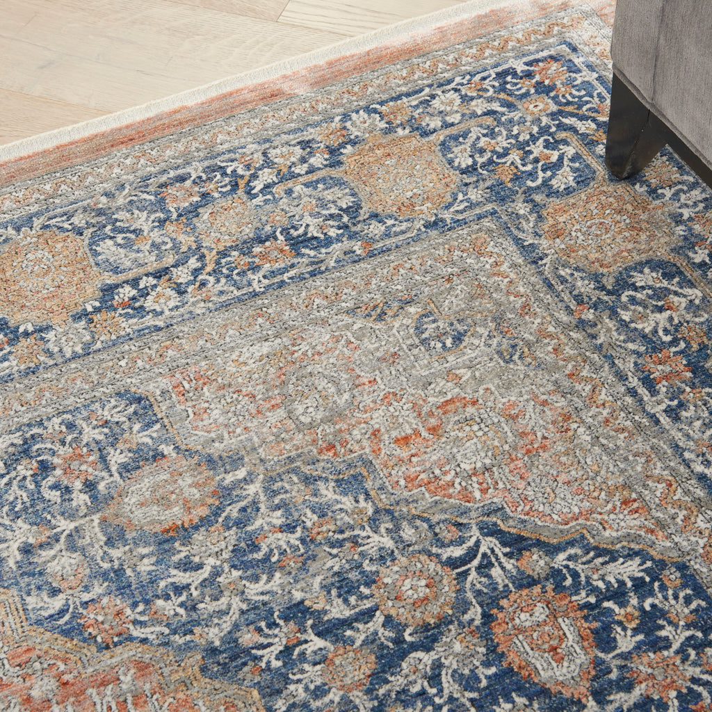 nourison silken allure stn07 blush multi rug
