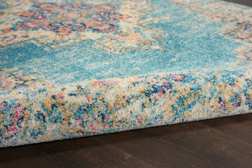 nourison passion psn03 light blue rug