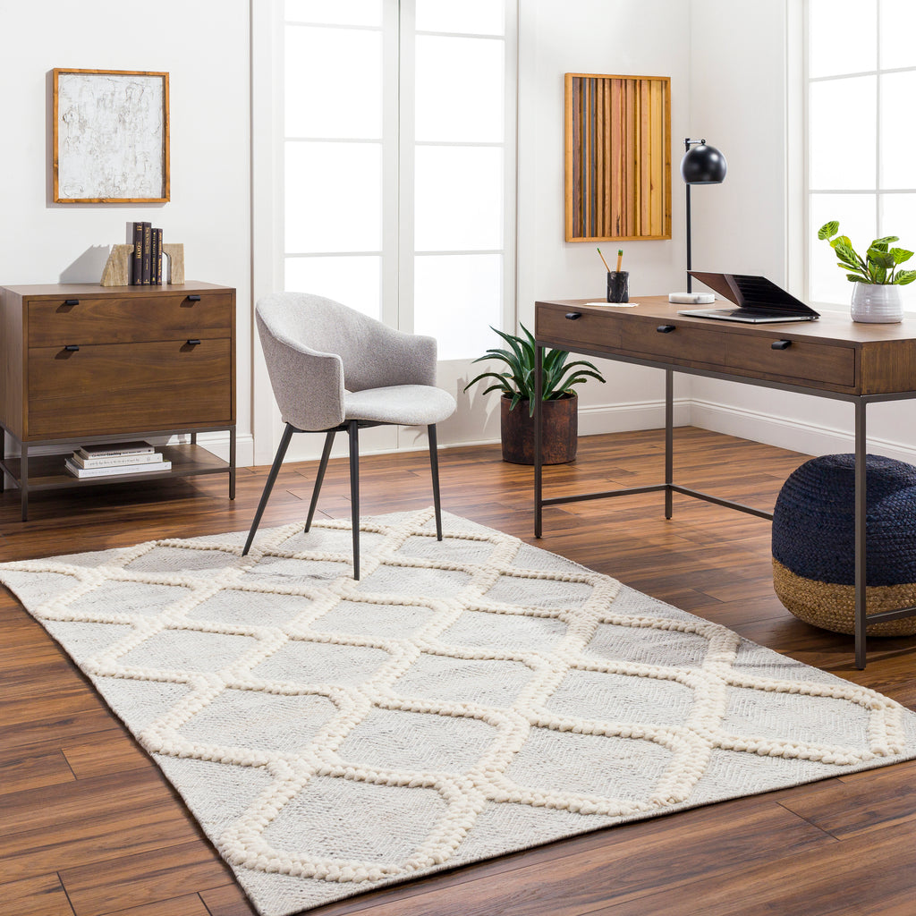surya nina nna 2302 silver gray rug