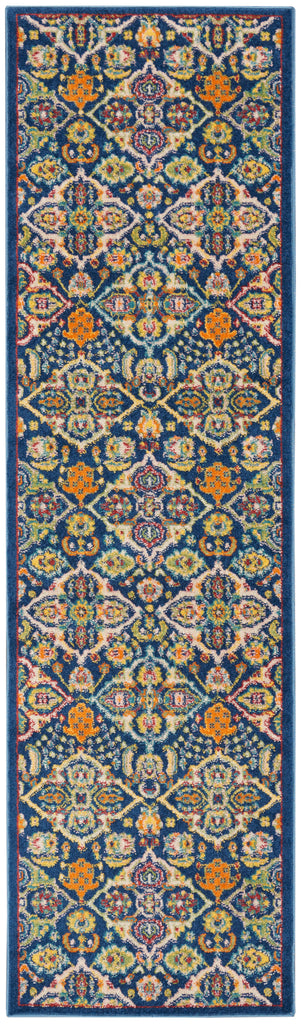 nourison allur alr03 navy multicolor rug
