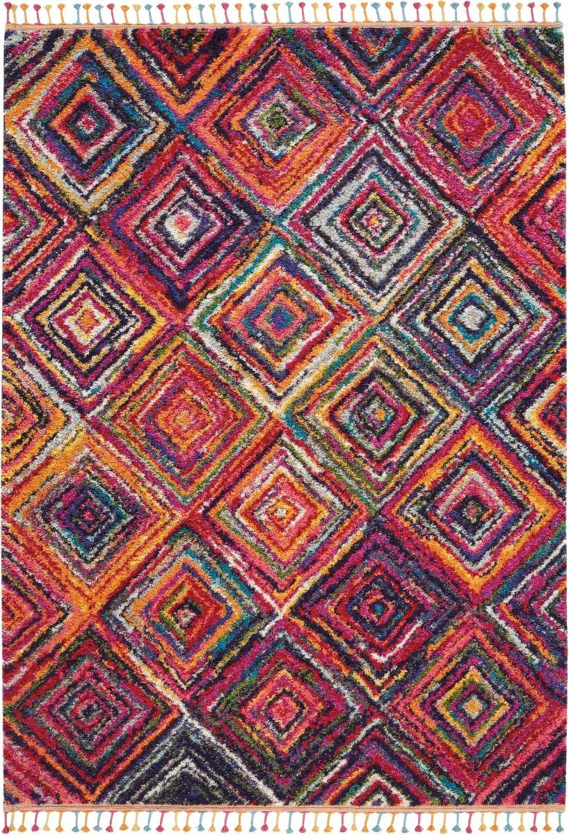 Nourison Clearance Nomad NMD01 Red/Multicolor Rug
