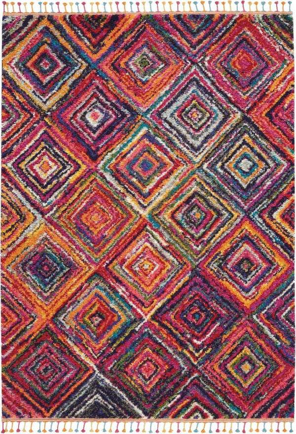 Nourison Clearance Nomad NMD01 Red/Multicolor Rug