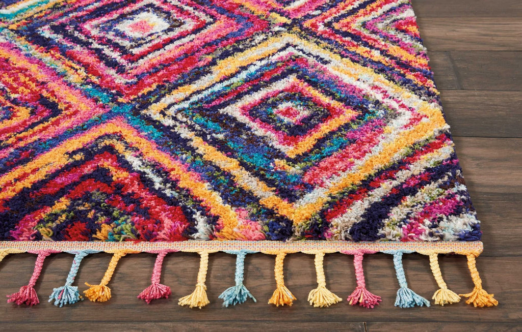 Nourison Clearance Nomad NMD01 Red/Multicolor Rug