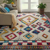 Nourison Clearance Nomad NMD02 Ivory/Multicolor Rug