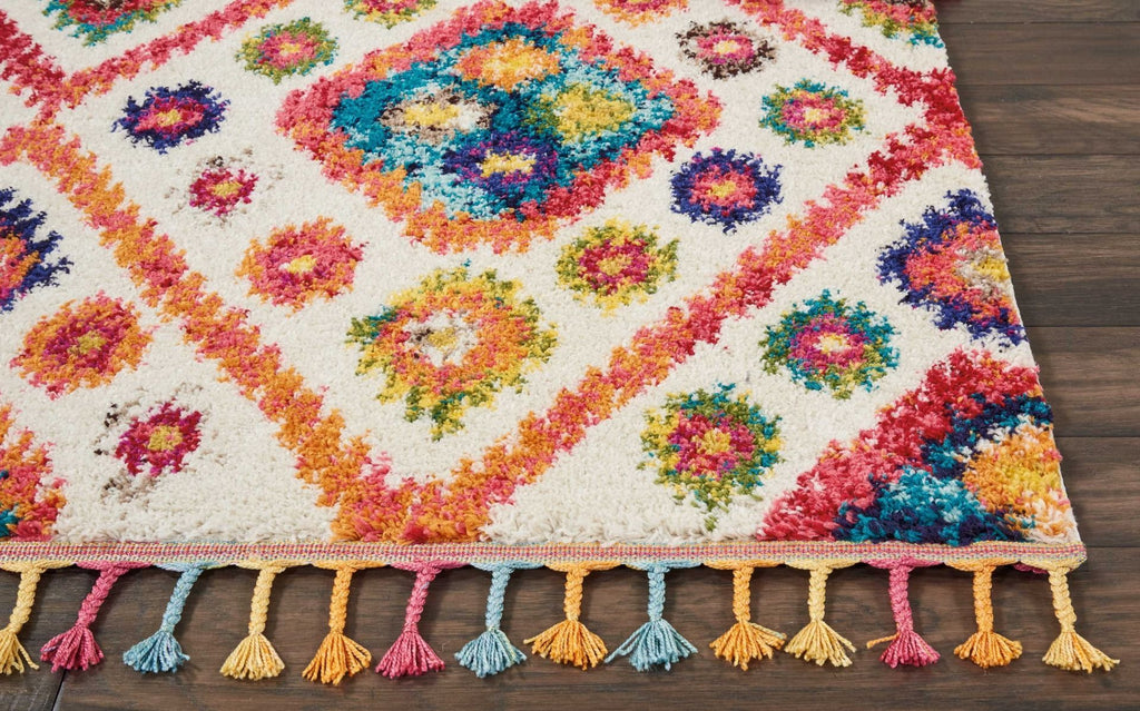 Nourison Clearance Nomad NMD03 Ivory/Pink Rug