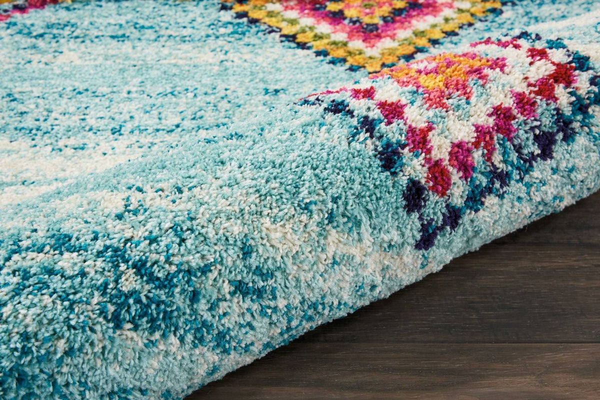 Nourison Clearance Nomad NMD04 Aqua Rug