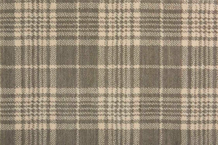 Rugs Done Right Custom Gingham Plaid GINGP Dove Ivory Rug
