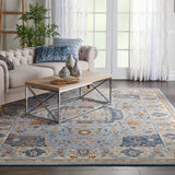 nourison majestic mst03 light blue rug