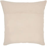 nourison natural leather hide s2432 rose pillow