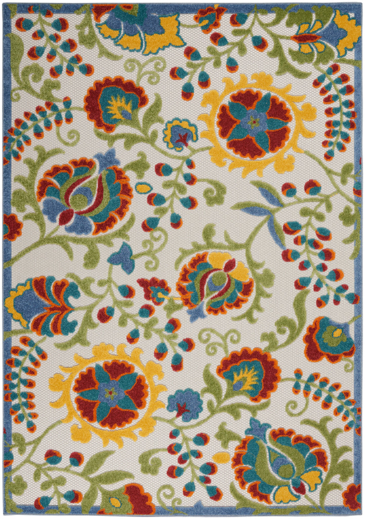 nourison aloha alh17 ivory multi rug