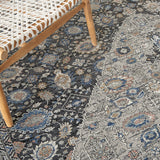 nourison silken allure stn11 grey blue rug