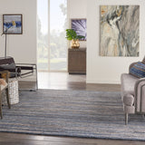 nourison plateau pae01 blue rug