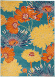 nourison allur alr06 turquoise multicolor rug