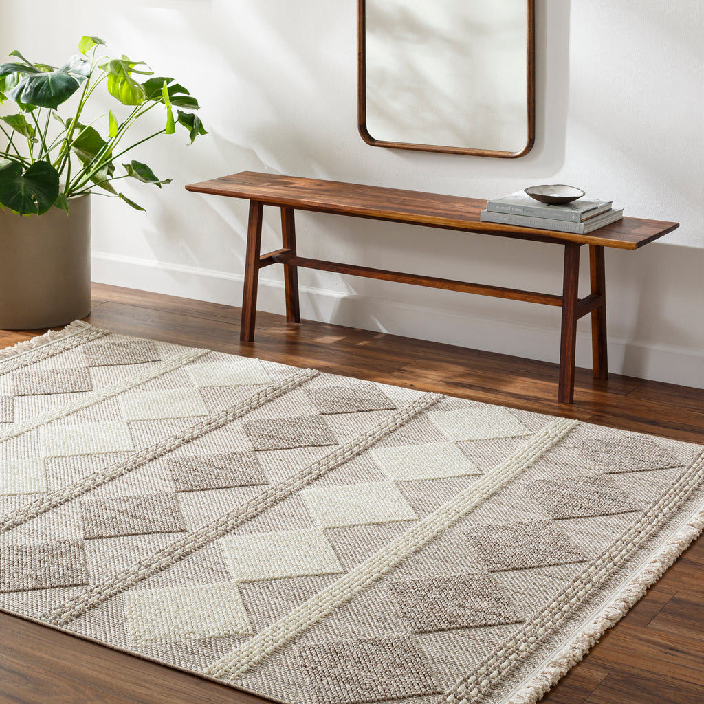 surya new delhi nwh 2301 light grey rug
