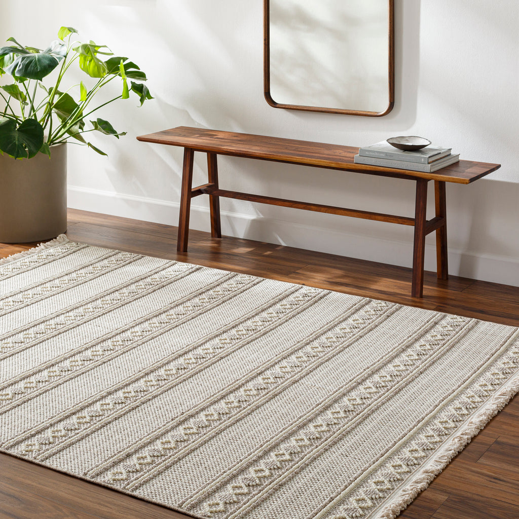 surya new delhi nwh 2307 light grey rug