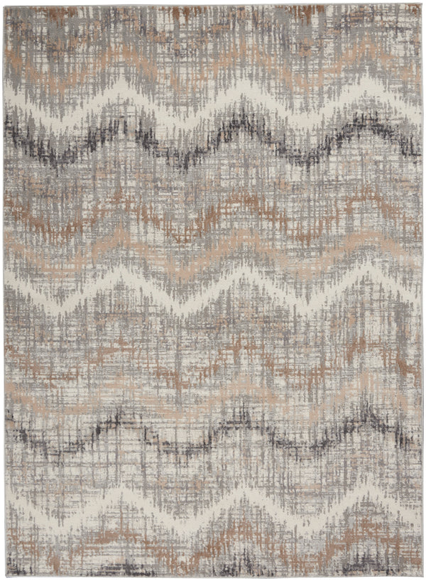 nourison elation etn04 grey ivory rug