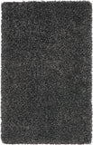 nourison malibu shag msg01 dark grey rug