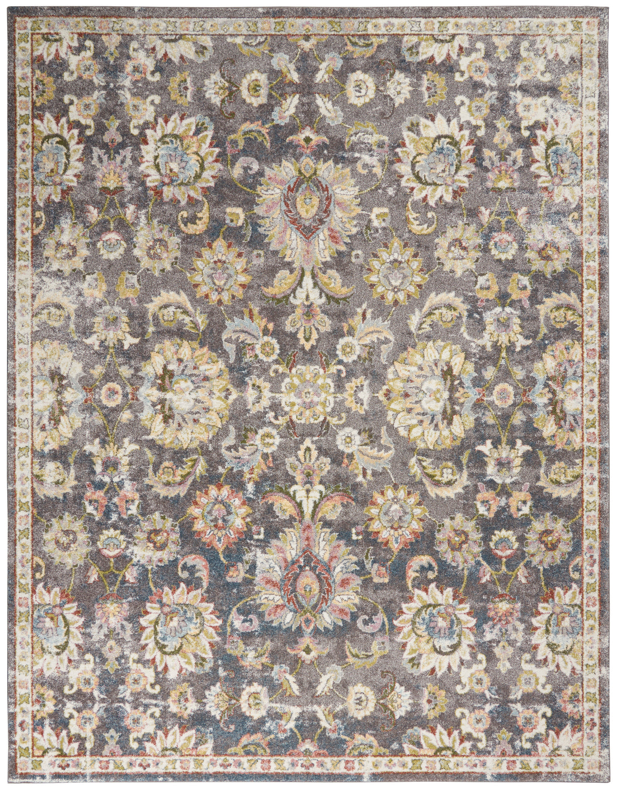 nourison soraya sor02 charcoal multi rug