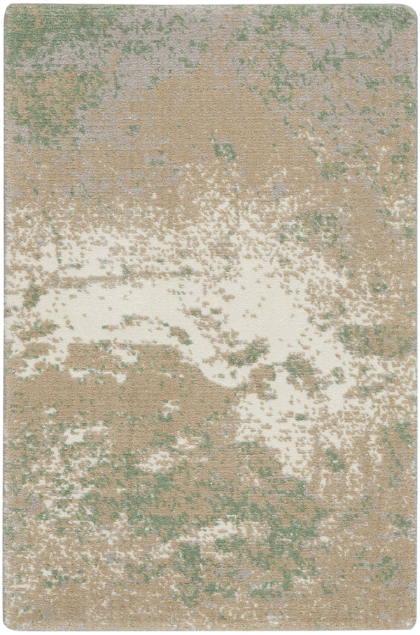 nourison twilight twi06 ivory green rug