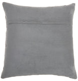nourison natural leather hide s2203 green pillow
