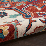 nourison parisa psa01 brick ivory rug