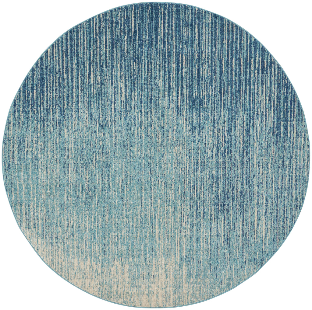 nourison passion psn09 navy light blue rug