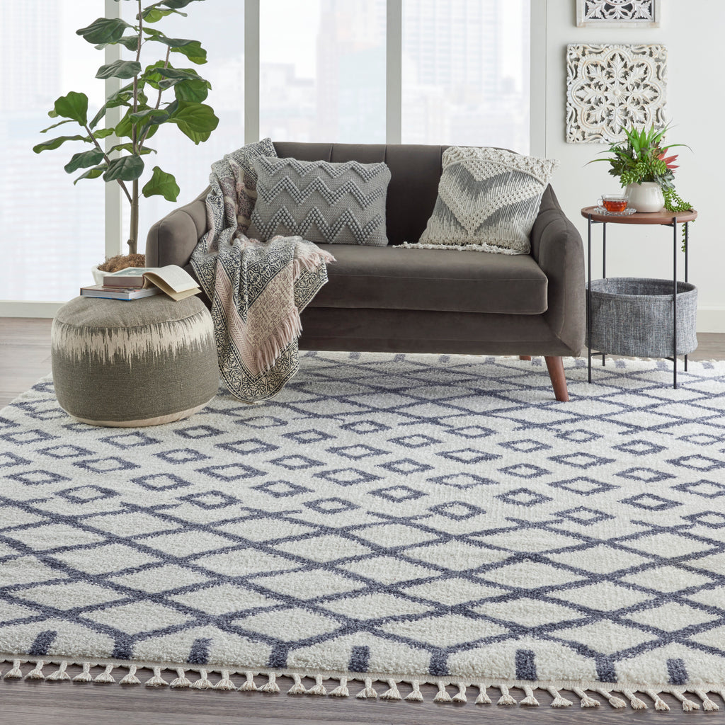 nourison moroccan shag mrs01 white rug