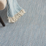 nourison courtyard cou01 ivory blue rug