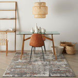 nourison tangra tnr02 grey multi rug