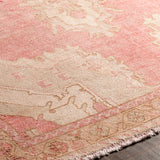 surya one of a kind ooak 1363 pink rug
