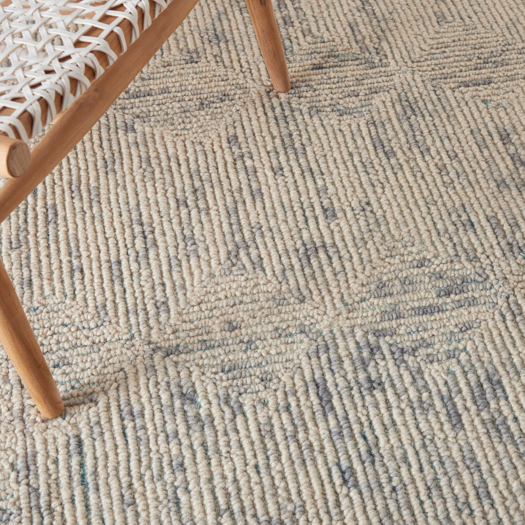 nourison colorado clr04 ivory grey teal rug