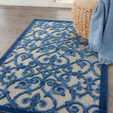 nourison aloha alh21 grey blue rug