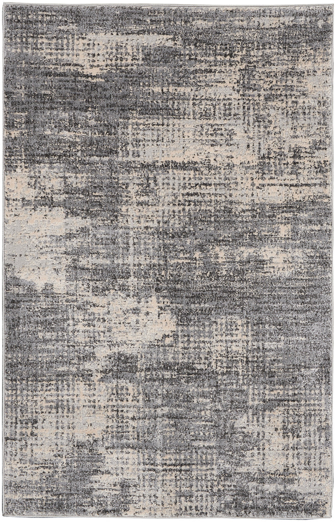 nourison rush ck953 grey beige rug