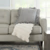 nourison sofia ge901 grey pillow