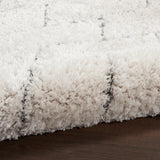 nourison dreamy shag drs03 ivory grey rug