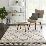 Nourison Oslo Shag OSL01 Silver Grey Rug
