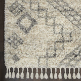 Nourison Oslo Shag OSL02 Ivory/Grey Rug