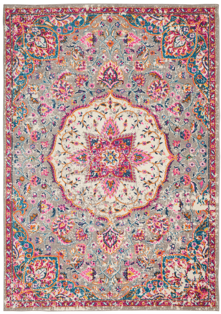 nourison passion psn22 grey multi rug